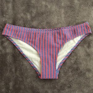 Solid & Striped Elle Lavender Seersucker Bottom, S